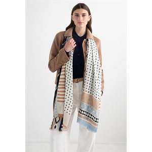 Foulard en laine, soie et cachemire - Kinross